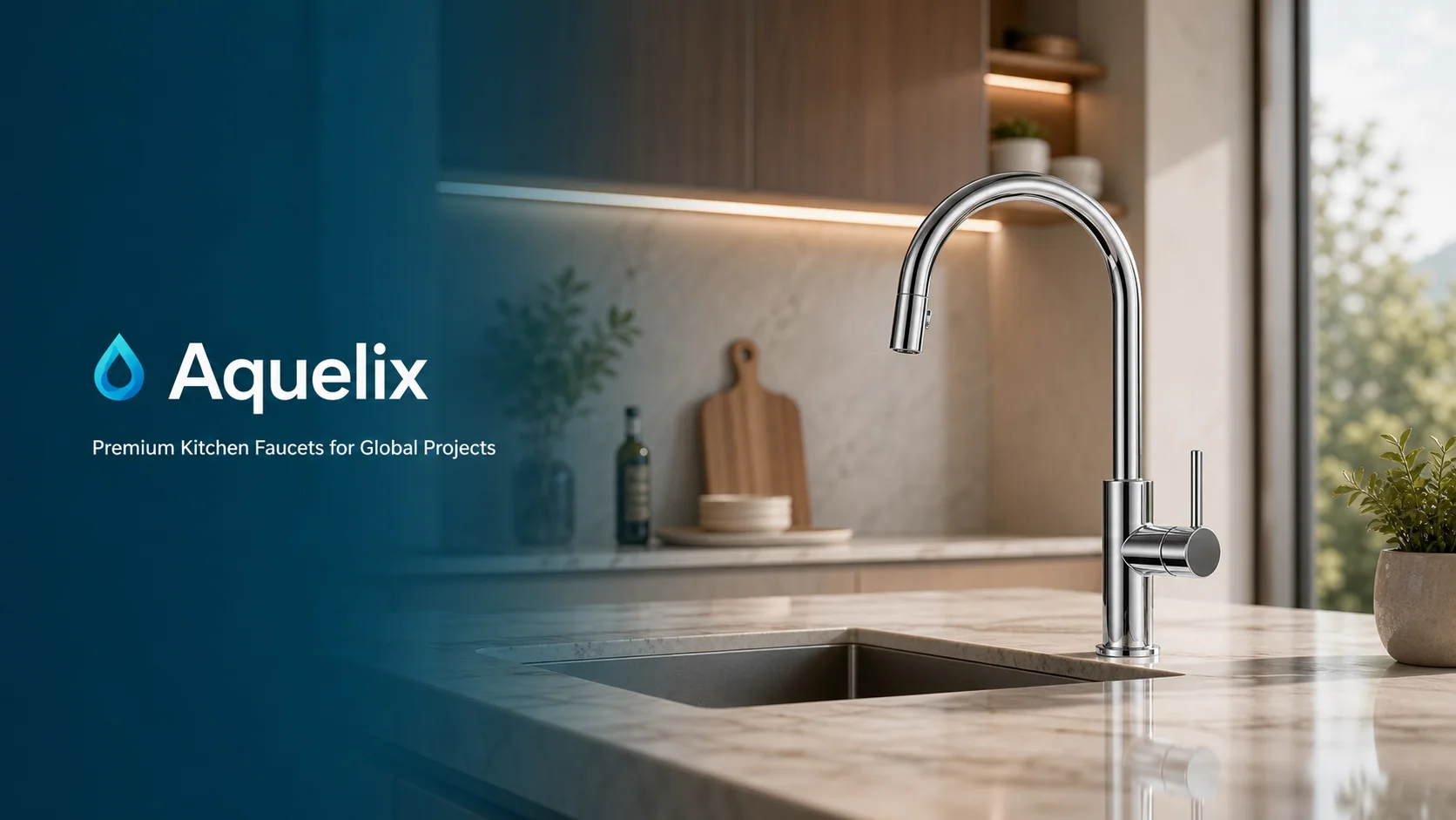 Aquelix premium kitchen faucet for global B2B projects