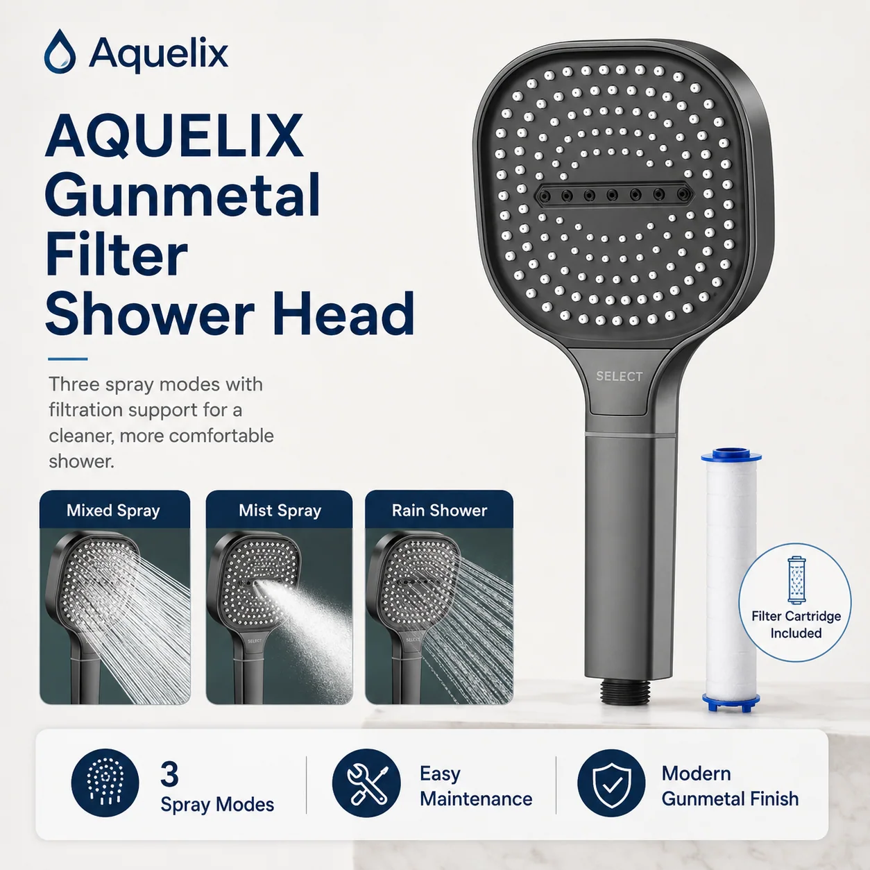 Gourmet Filter Shower Head - gourmet filter shower head