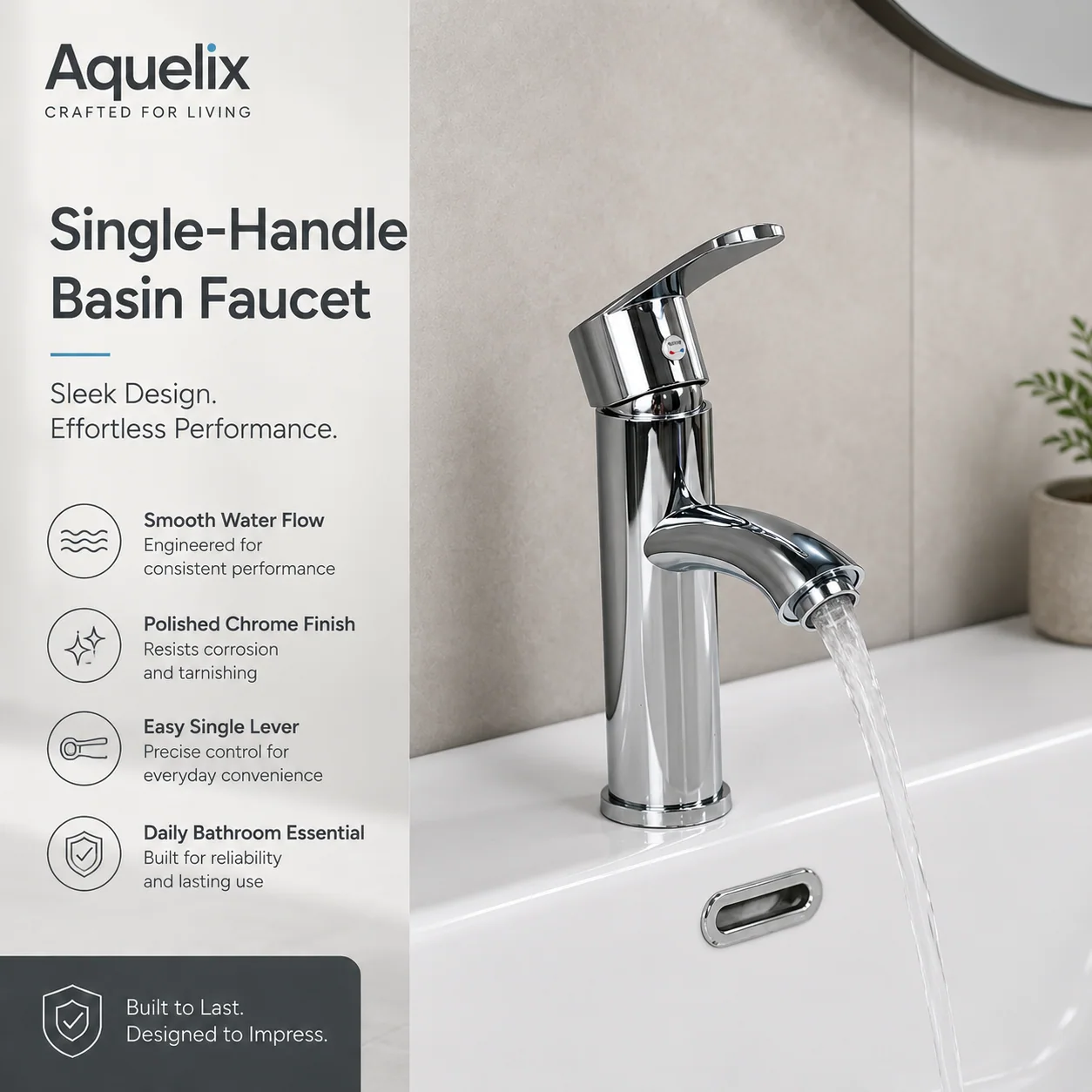 Single-Handle Basin Faucet - single handle basin faucet chrome