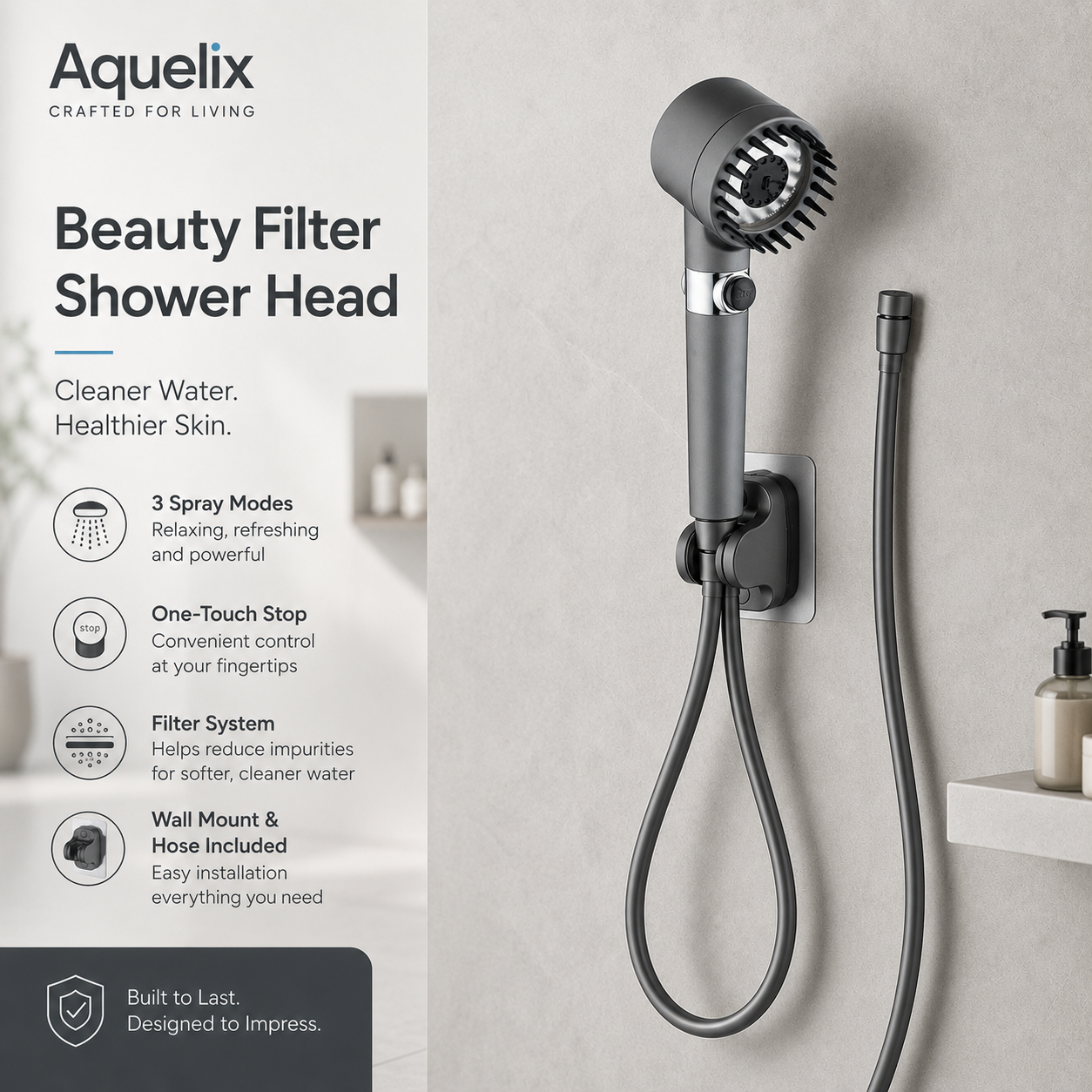 Beauty Filter Shower Head - Aquelix Shower Heads manufacturer