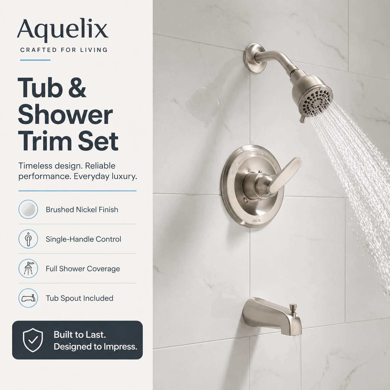 Tub and Shower Trim Set